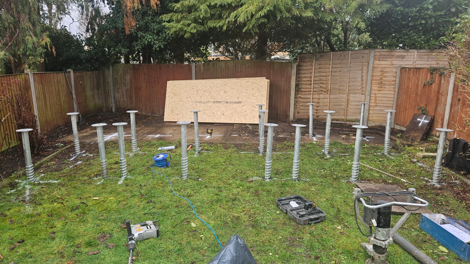 Ground screw installation