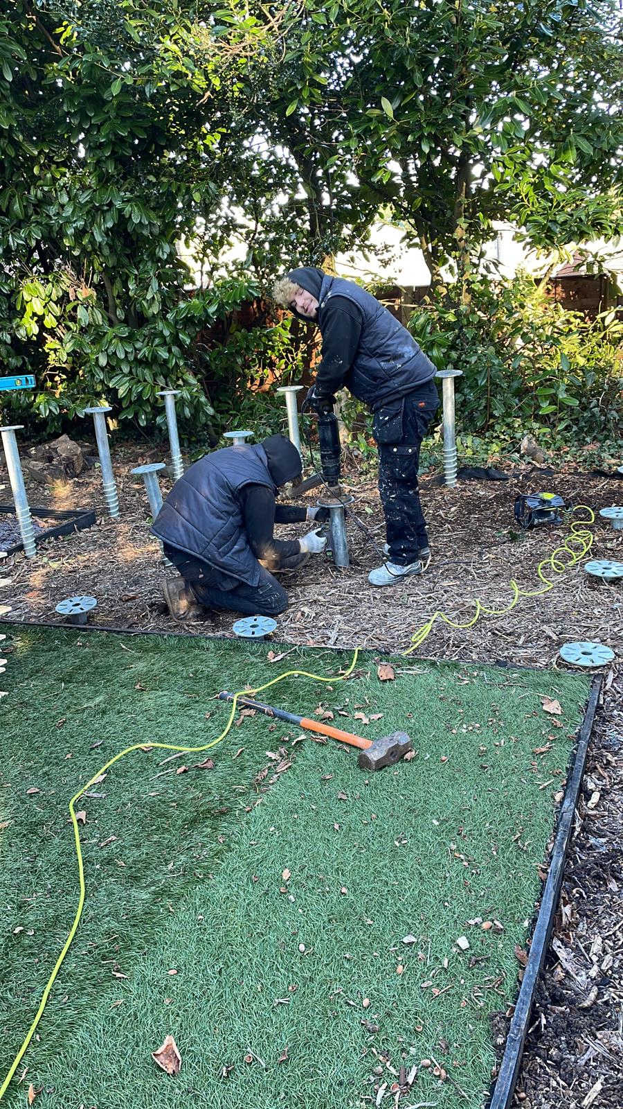 Ground screw installation