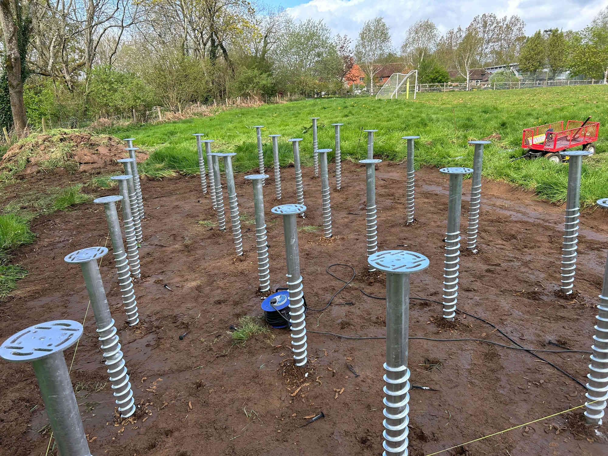 Ground screw installation