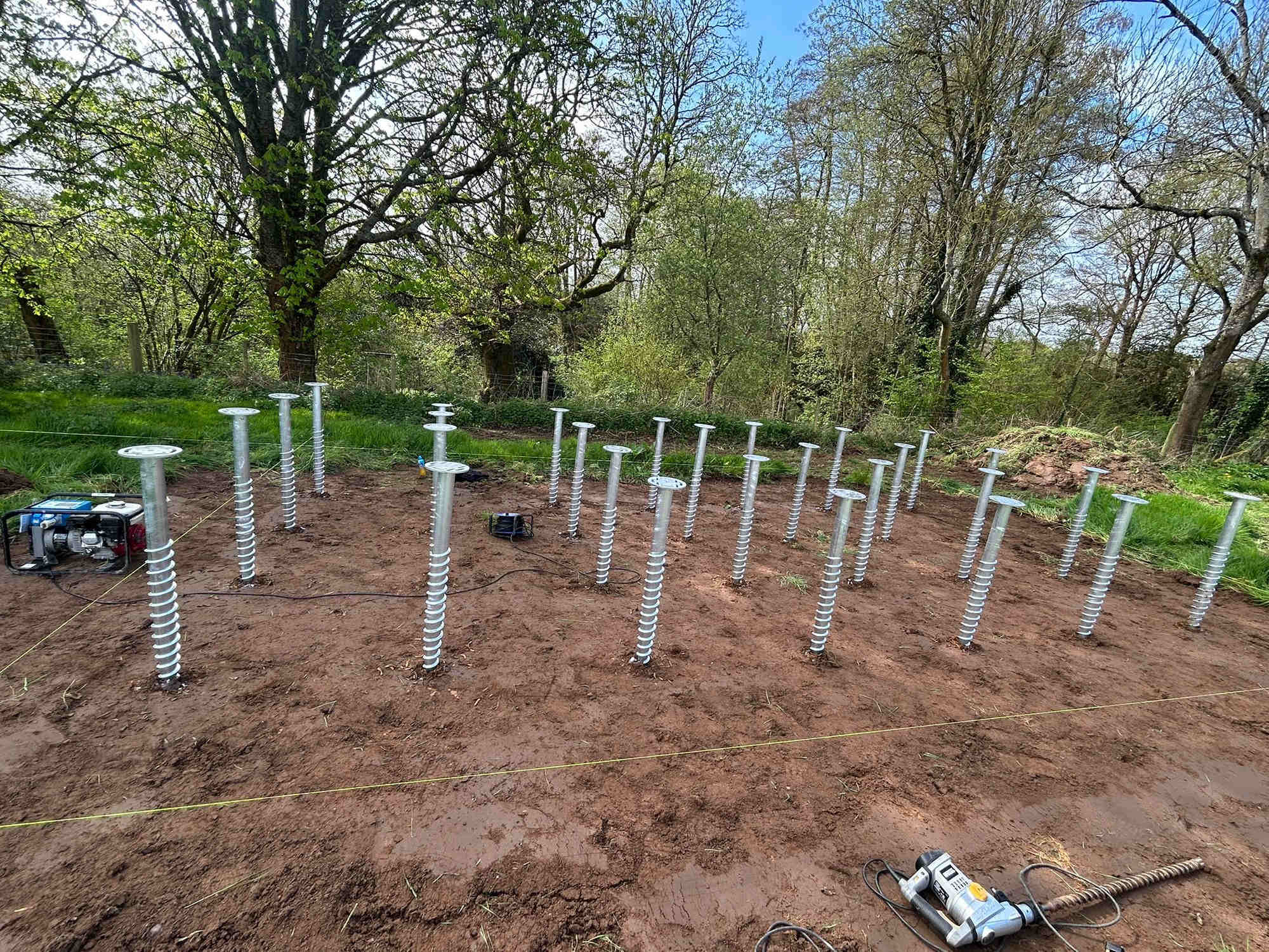 Ground screw installation