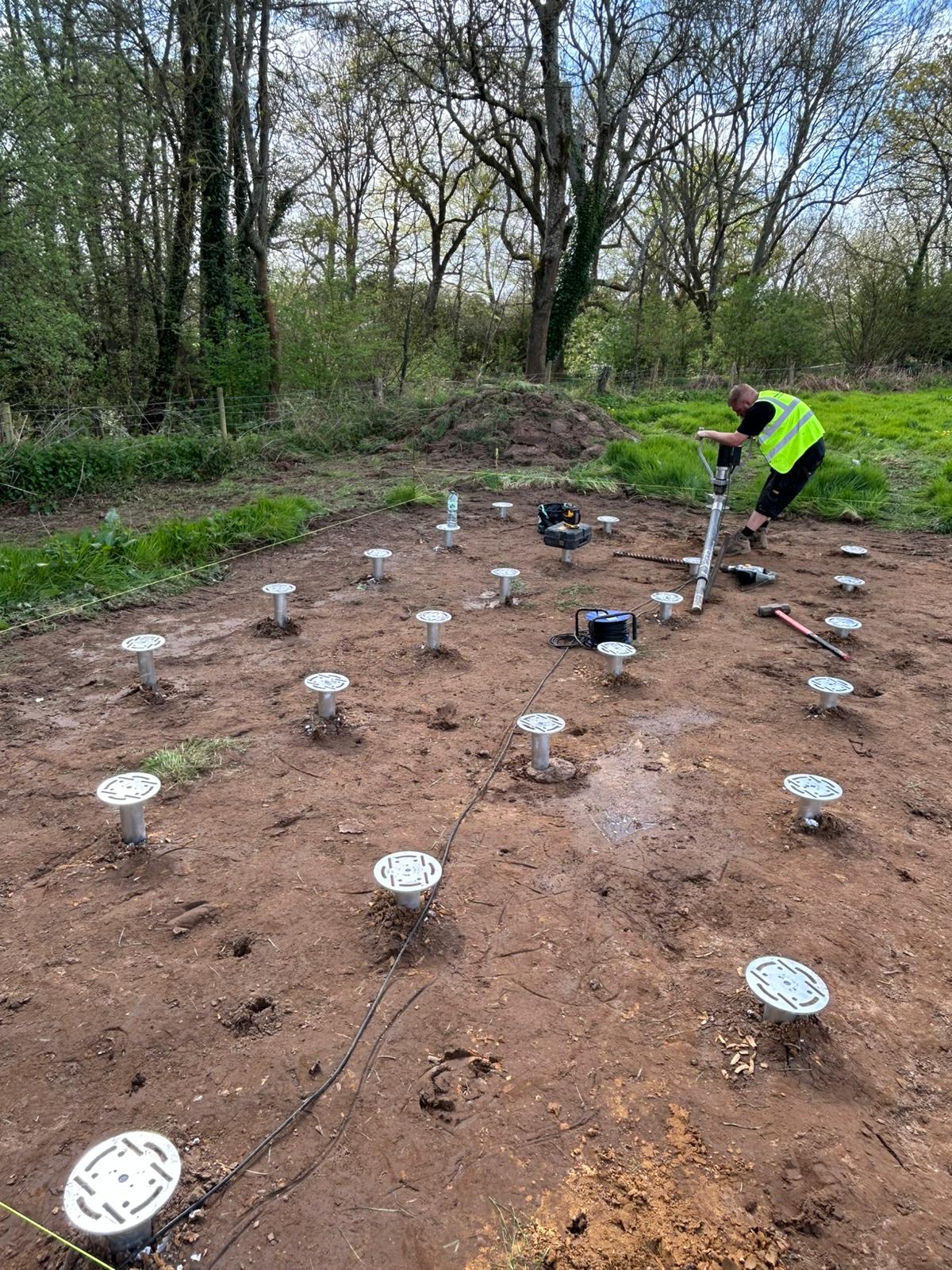 Ground screw installation